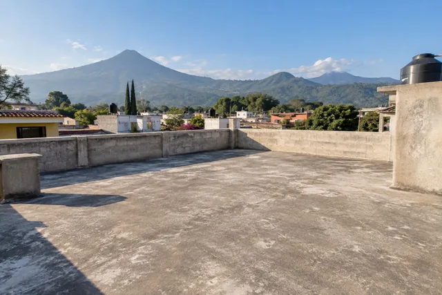 Azotea de una vivienda guatemalteca para evaluar el espacio; imagen conceptual